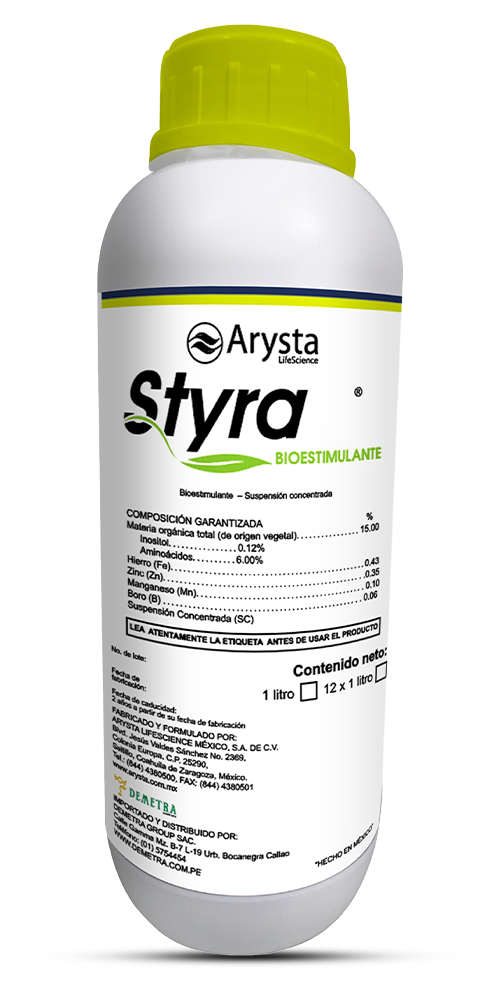 Producto Styra / bioestimulantes / Demetra Group